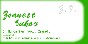 zsanett vukov business card